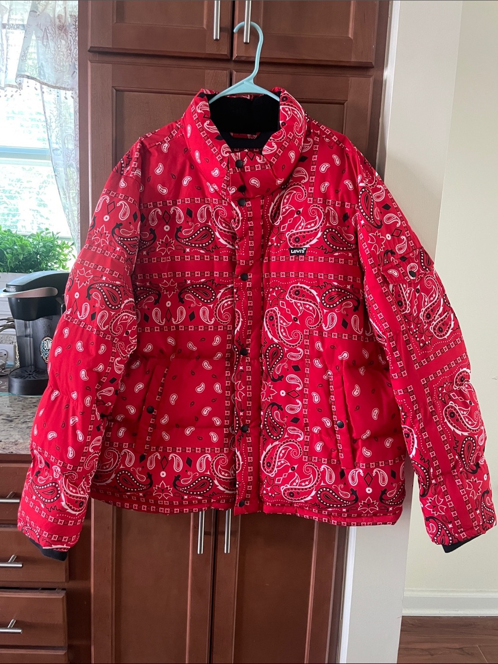 Levi's Red Bandana Print Jacket